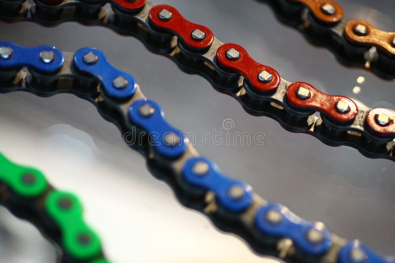 Motorcycle chains stock photo. Image of closeup, shiny - 56705460