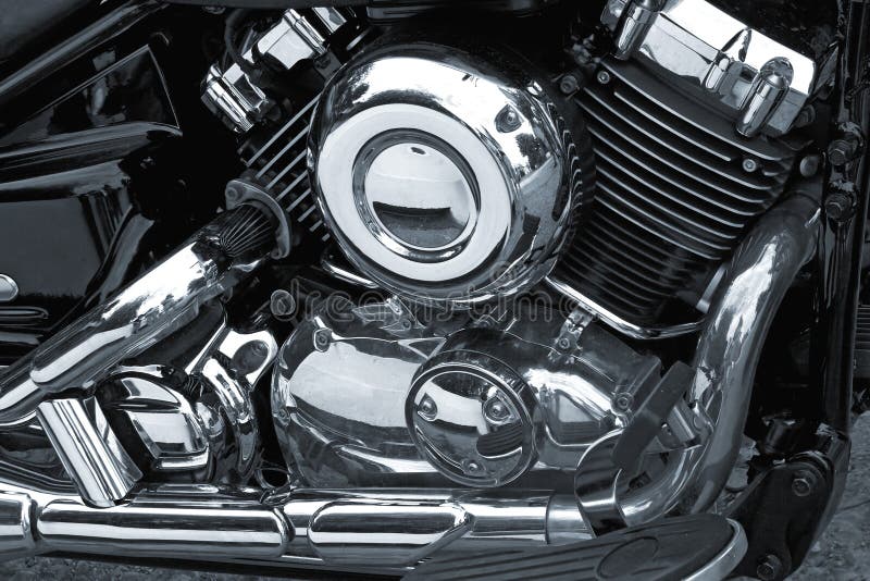 Motorcycle Chrome Engine