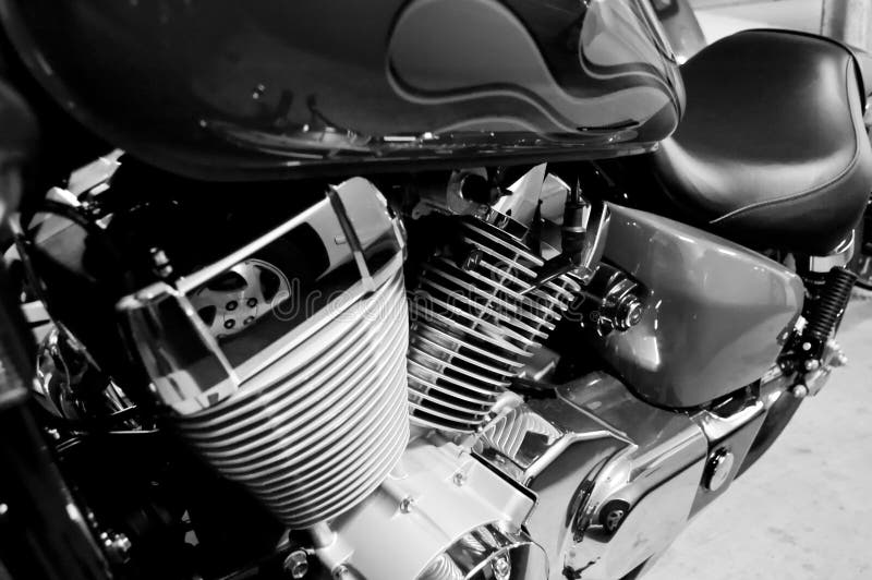 Motorcycle chrome engine