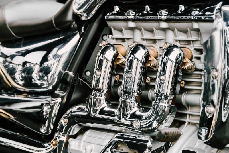 Motorcycle Chrome Engine Block