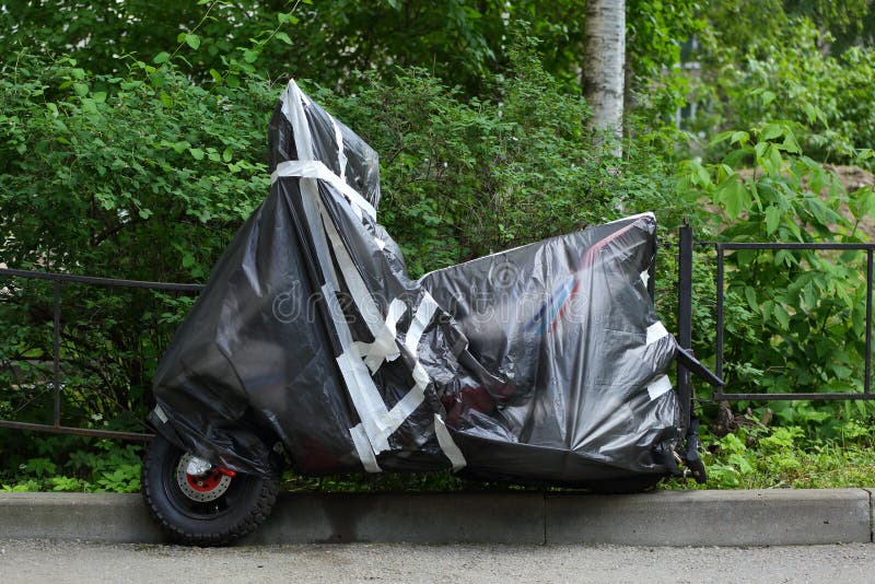 winter motorbike cover