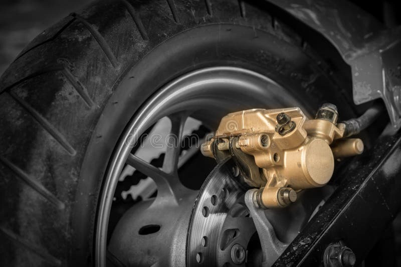 Motorcycle disc brakes stock photo. Image of sport, drive 57985388