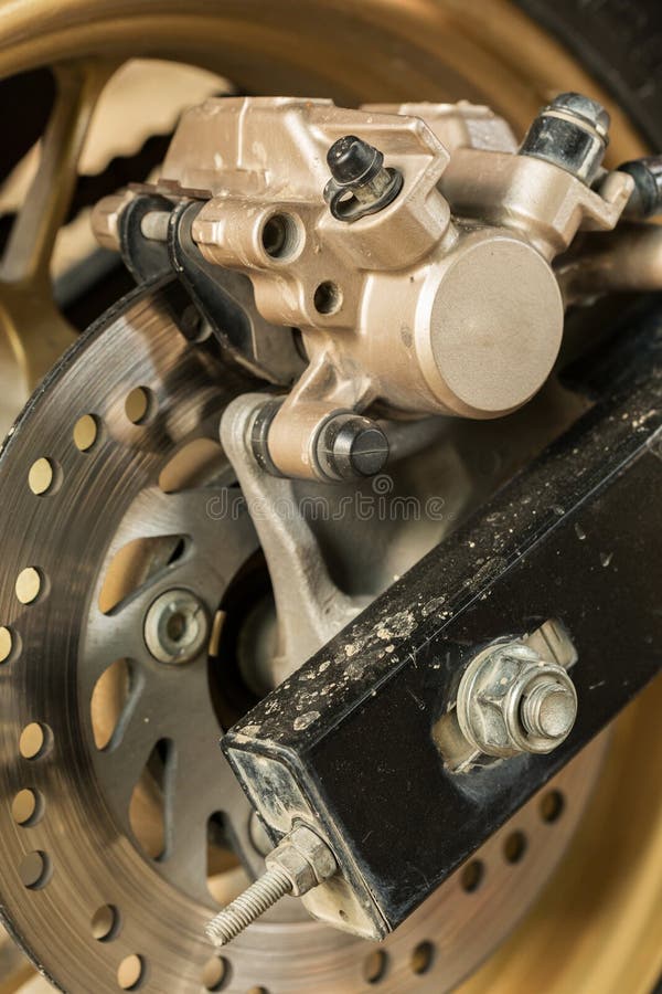 Motorcycle disc brakes stock image. Image of sport, metal 57870429