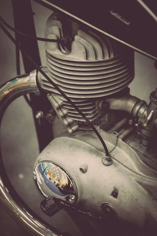 Motorcycle engine stock image. Image of classic, mechanical - 53733983