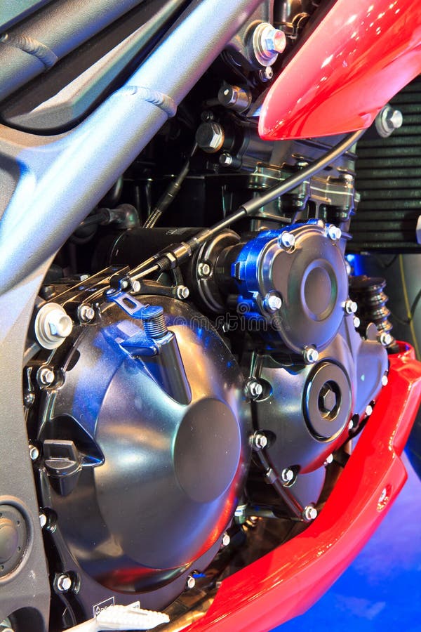 Motorcycle engine stock image. Image of automobile, construction 43497479