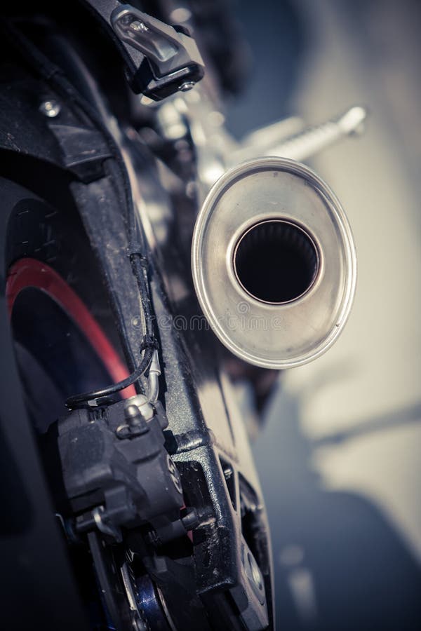 Motorcycle exhaust stock image. Image of ride, motorcycle 71951463