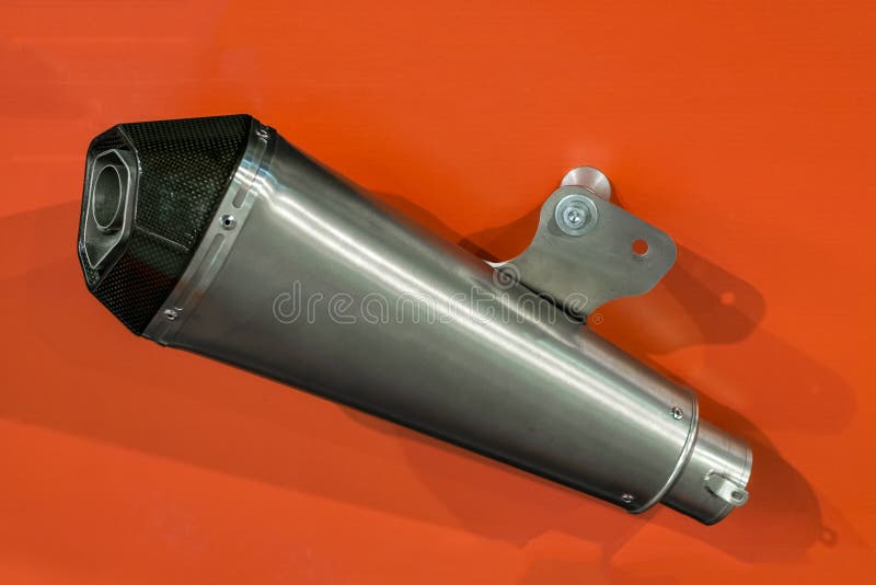 Motorcycle exhaust pipe stock image. Image of motorcycle 117404127