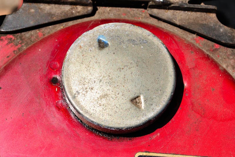 Motorcycle fuel tank stock photo. Image of handlebar 49396912