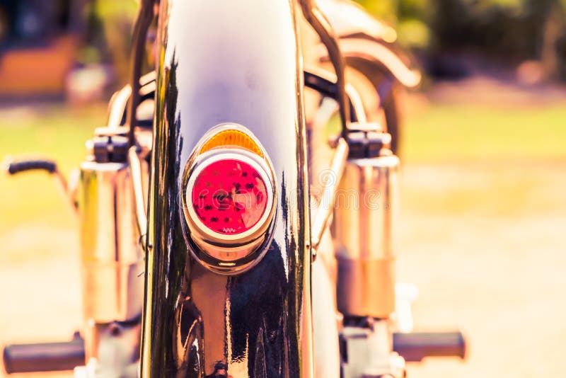Motorcycle Headlight and Horn,Motorcycles, Classic Stock Image Stock