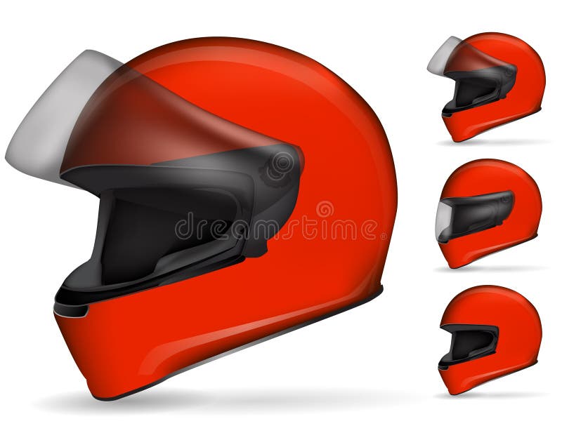 Motorcycle helmet vector illustration