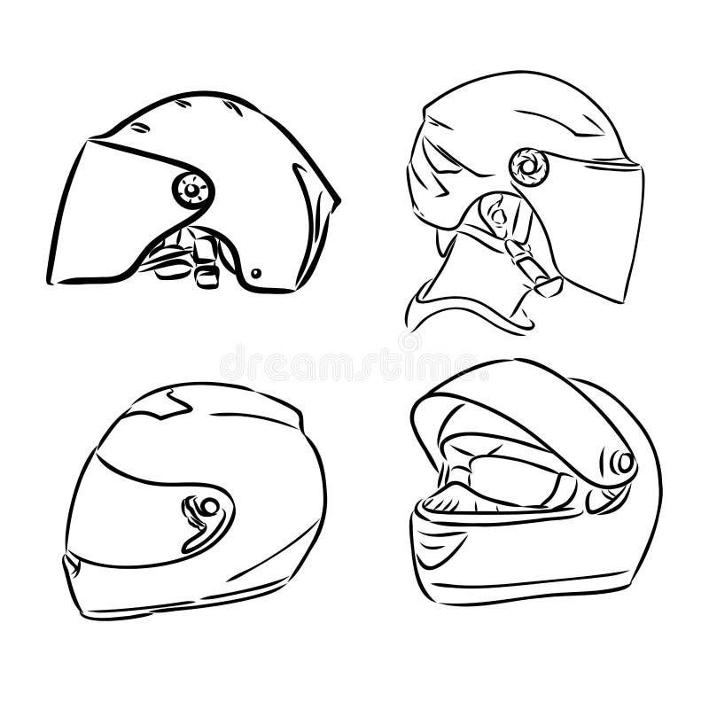 Motorcycle Helmet Hand Drawn Outline Doodle Icon Motorbike Protection motorcycle-helmet-hand-drawn-outline-doodle-icon-motorbike-protection