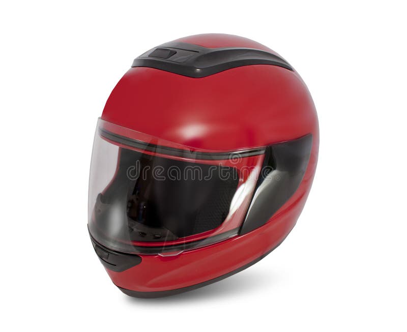 Modern motorcycle helmet. on a white background.