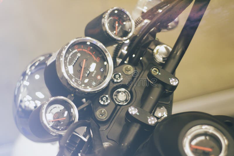 Motorcycle Instrument Panel Stock Image Image of buttons, vehicle