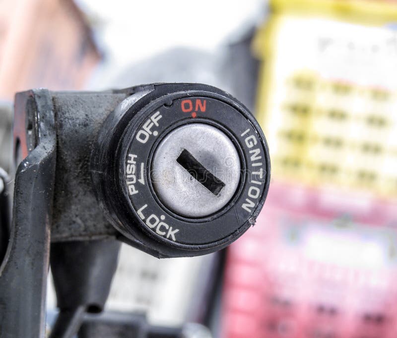 Motorcycle key hole stock image. Image of auto, modern 61519437