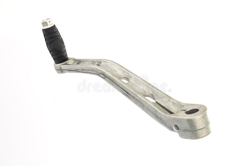 Motorcycle kick starter stock image. Image of spare, block - 53869413