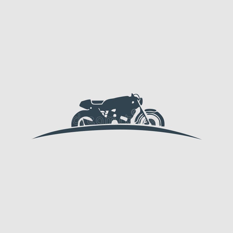 The Motorcycle Monogram Logo Inspiration Stock Image Illustration Of