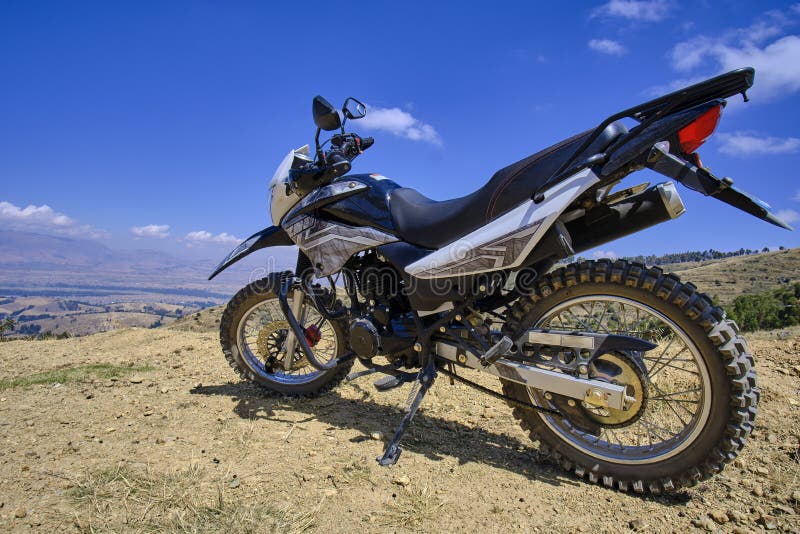 Motorcycle off road stock photo. Image of crossing, scenery 268357966