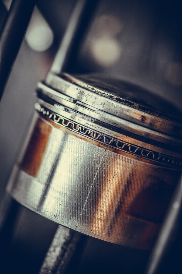 Motorcycle piston detail stock photo. Image of repair 79842034