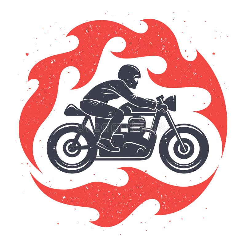 Motorcycle print design 001 royalty free illustration Motorcycle print design 001 royalty free illustration