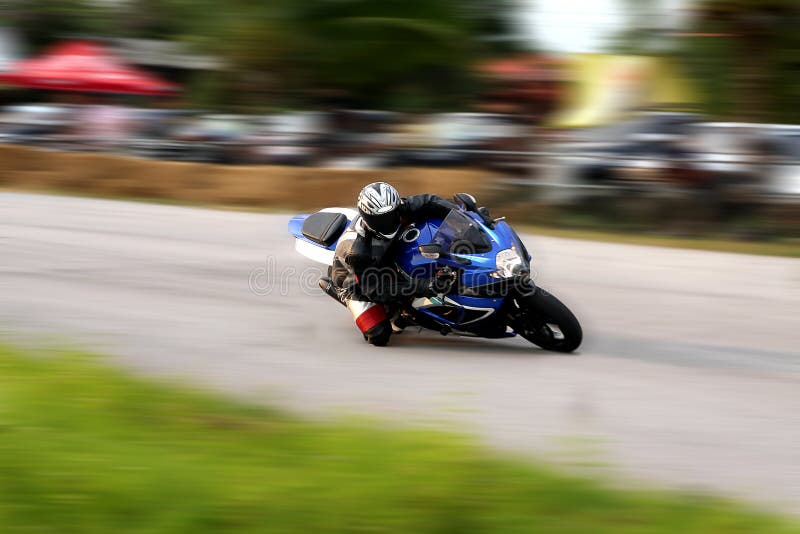 Motorcycle Racing stock image