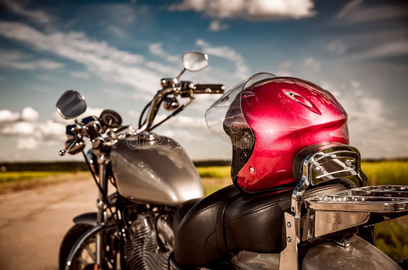 Motorcycle on the road