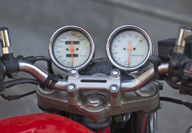 Motorcycle speedo stock photo. Image of speedo, motorcycle 24612246