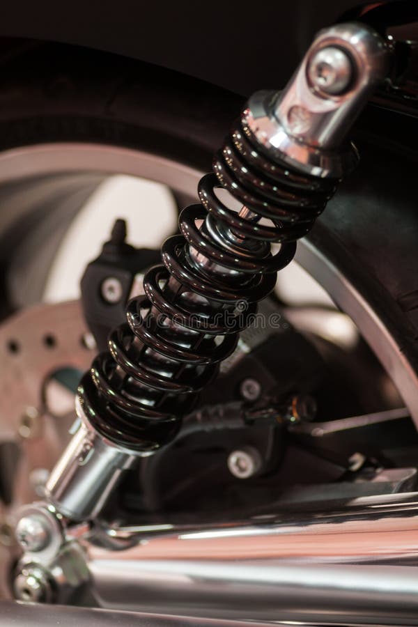 Motorcycle suspension stock photo. Image of automotive 71302402
