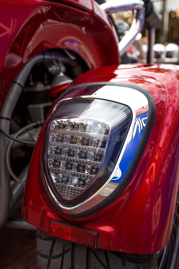 Motorcycle tail lights stock image. Image of ride, plastic 126736169