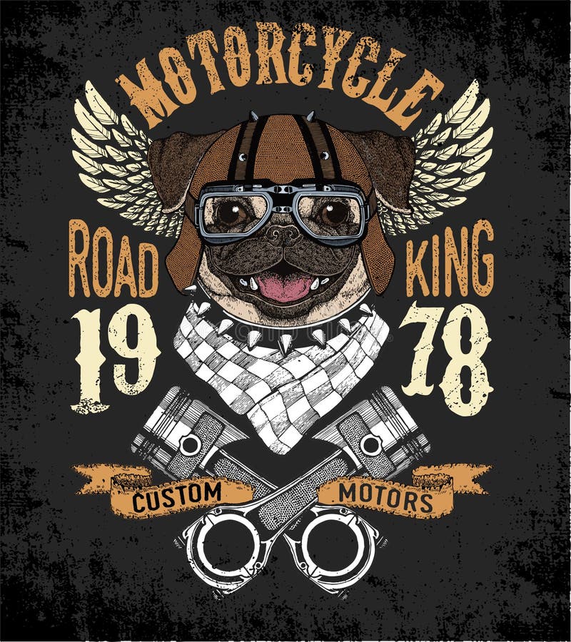 Motorcycle vector typography. Cool animal for t-shirt graphics, vectors. royalty free illustration Motorcycle vector typography. Cool animal for t-shirt graphics, vectors. royalty free illustration