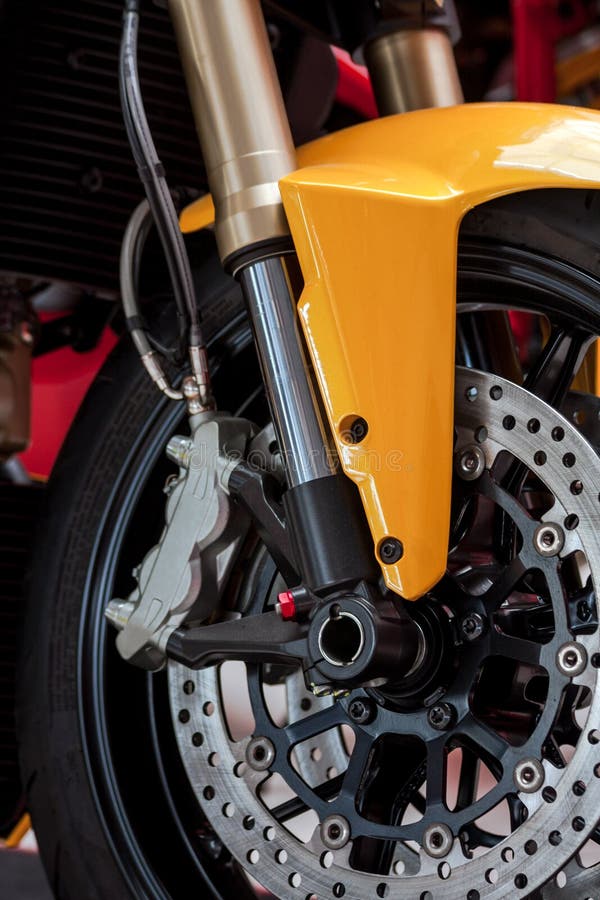 Motorcycle wheel stock image. Image of race, black, steel 29970709