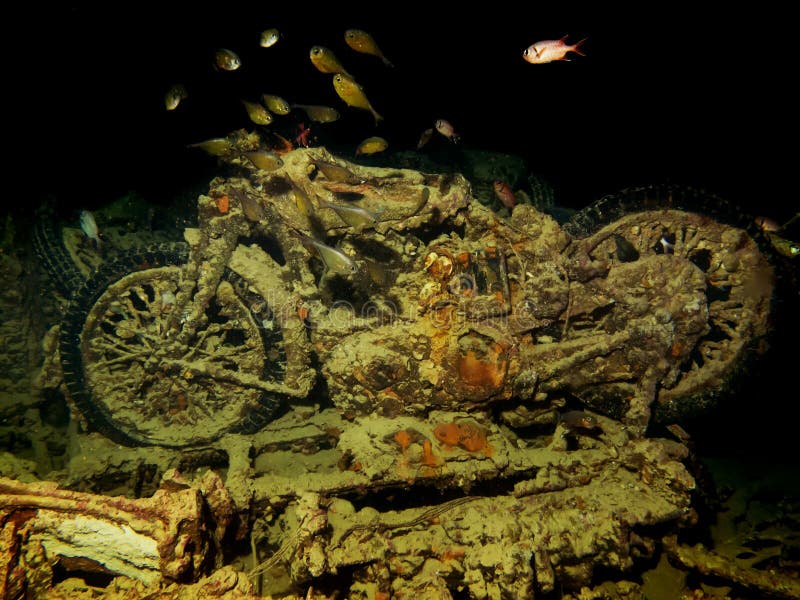 Motorcycles from SS Thistlegorm wreck