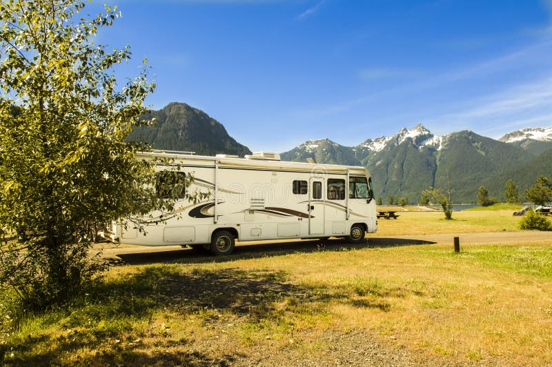 Autocaravana no Canadá imagem de stock royalty free