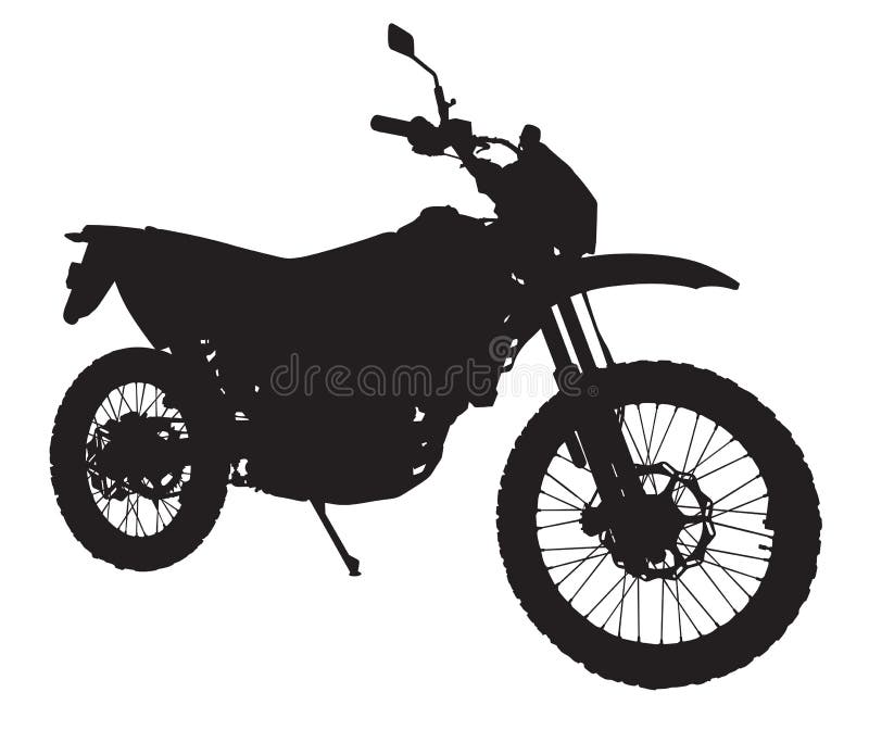 Motorrad-Schattenbild stock abbildung Motorrad-Schattenbild stock abbildung