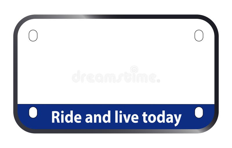 Motorradschild stock abbildung