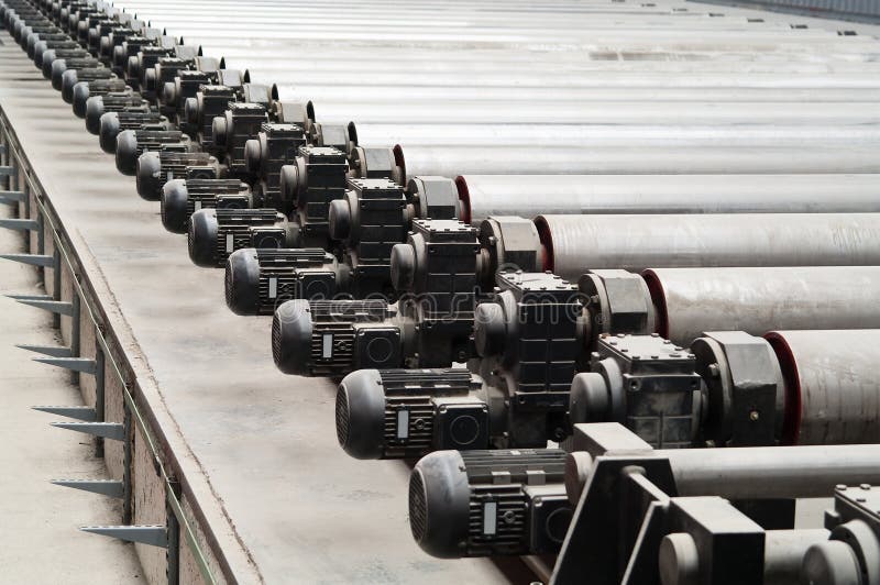 Motors of rolling mill in factory royalty free stock image Motors of rolling mill in factory royalty free stock image