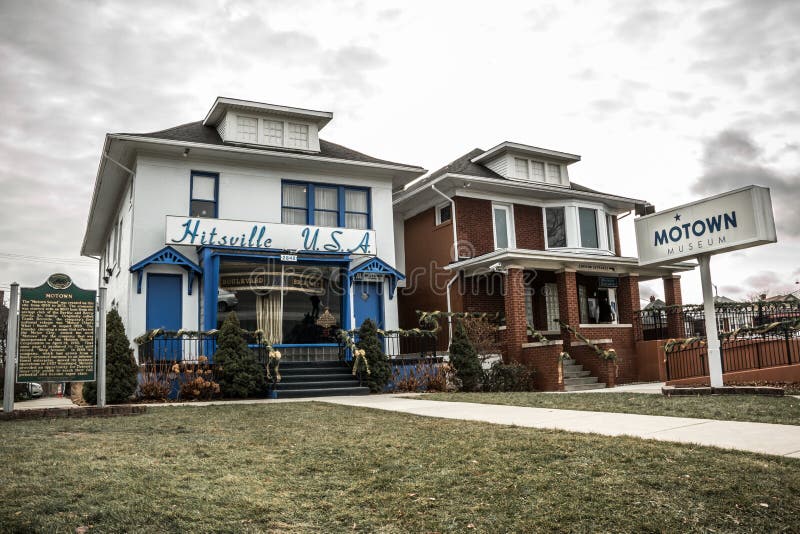 Motown rekord och museum arkivfoton Motown rekord och museum arkivfoton