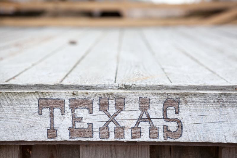 Mots du Texas de plat en bois photos stock Mots du Texas de plat en bois photos stock