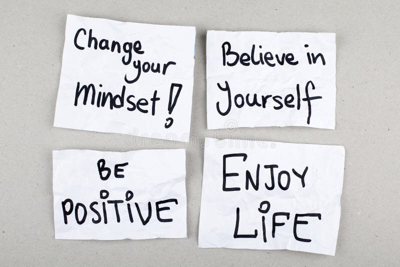 Motywacyjni zwroty/zmiana Byli Pozytywni Cieszą się życie Twój Mindset Wierzy w Ty fotografia royalty free Motywacyjni zwroty/zmiana Byli Pozytywni Cieszą się życie Twój Mindset Wierzy w Ty fotografia royalty free