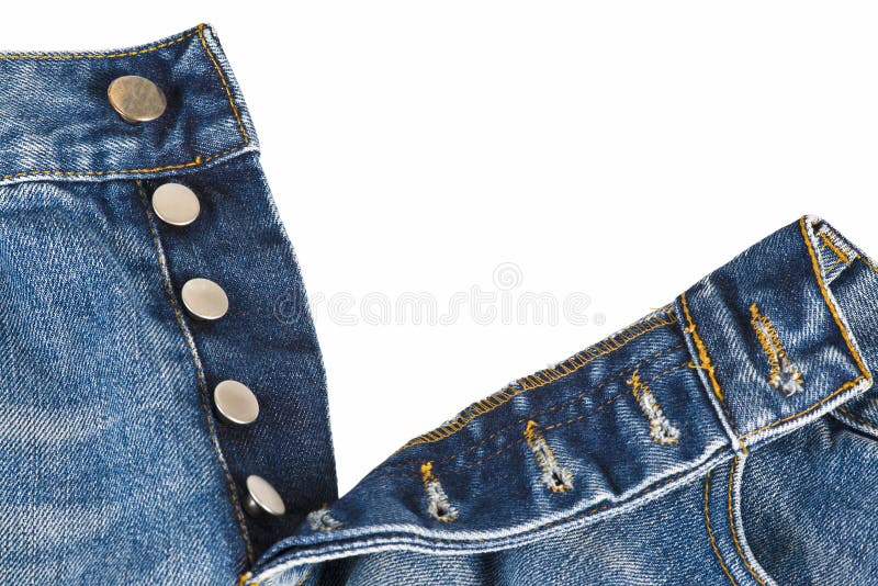 Mouche des jeans avec la fermeture de bouton image stock Mouche des jeans avec la fermeture de bouton image stock