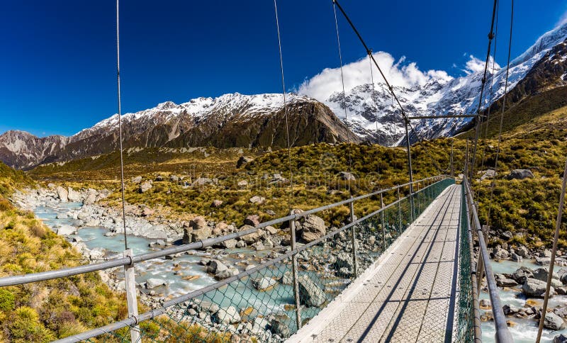 Hooker Valley Track in Aoraki National Park, New Zealand, South Island