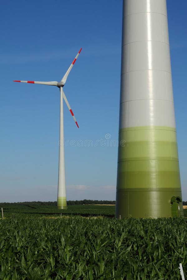 Moulin ? vent dans l'action photographie stock libre de droits Moulin ? vent dans l'action photographie stock libre de droits
