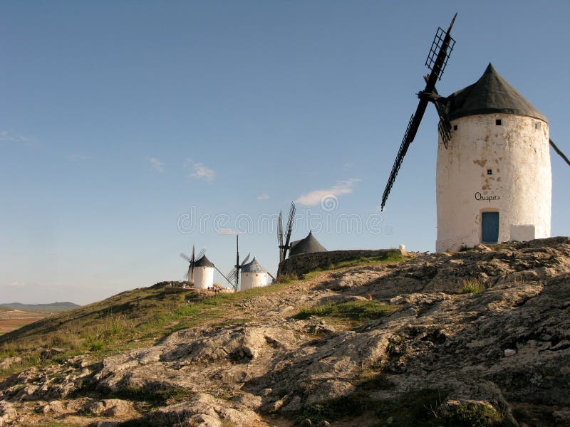 moulin à vent de mancha de La photographie stock libre de droits moulin à vent de mancha de La photographie stock libre de droits