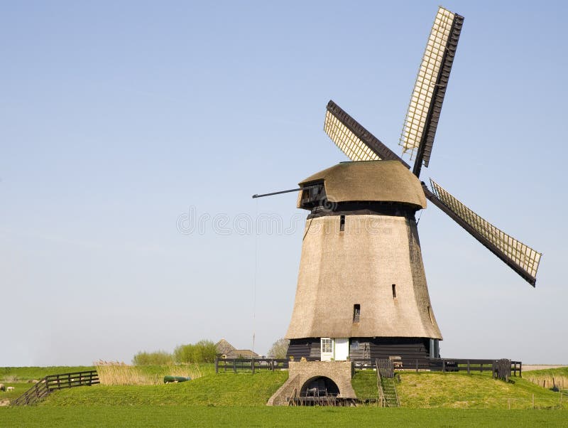 Moulin à vent hollandais 19 photo stock Moulin à vent hollandais 19 photo stock