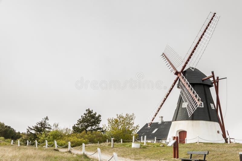 Moulin à vent sur l'île de Mando - Danemark