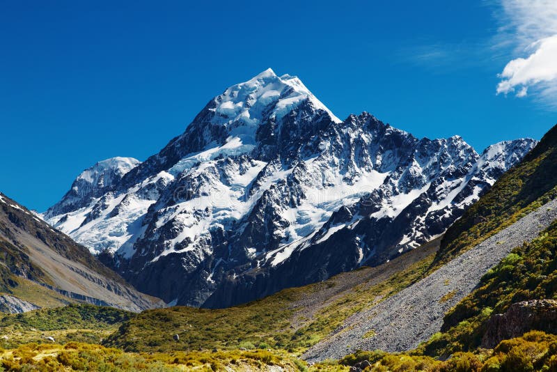 Mount Cook, New Zealand stock photos