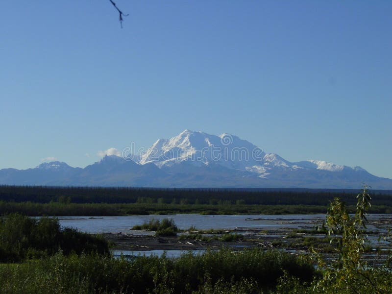 Mount Drum in Wrangell St Elias National Park As Seen from Copper