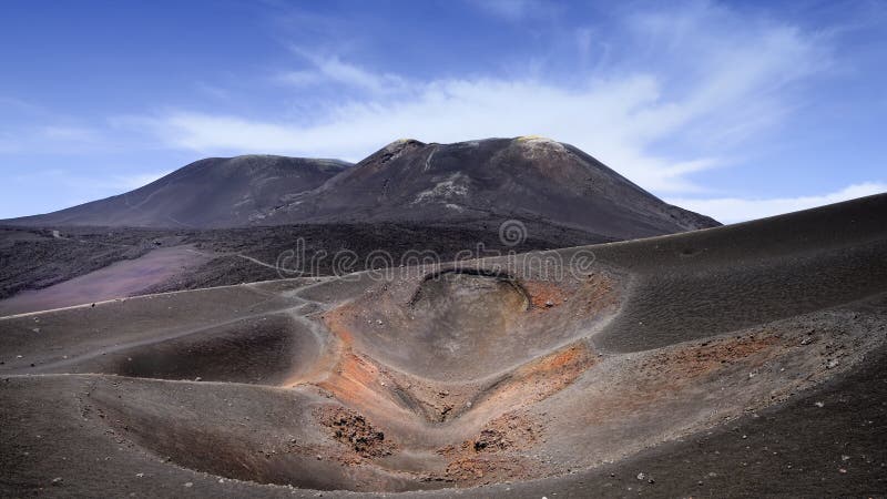 Mount Etna på den Sicilien ön royaltyfria foton Mount Etna på den Sicilien ön royaltyfria foton