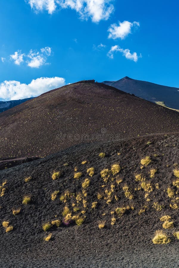 Mount Etna, Volcano Located in Sicily, Italy Stock Photo Image of