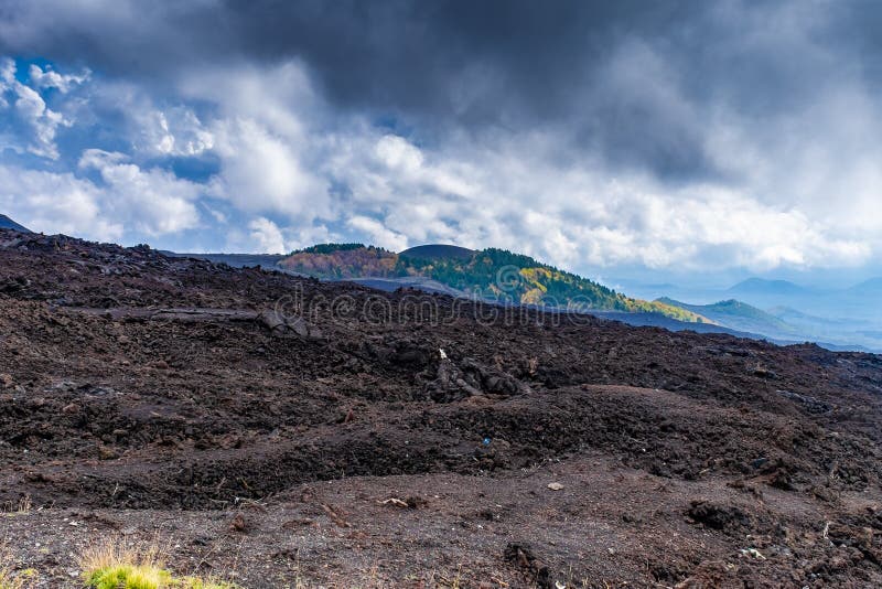 The mount Etna Volcano, Sicily island, Italy stock image The mount Etna Volcano, Sicily island, Italy stock image