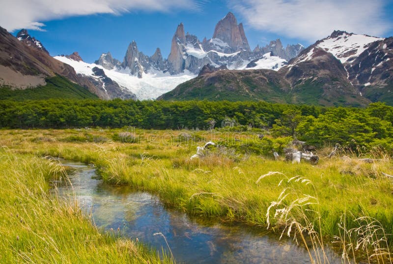 Mount Fitz Roy, Los Glaciares NP, Argentina royalty free stock photo Mount Fitz Roy, Los Glaciares NP, Argentina royalty free stock photo